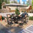 Rectangular Metal Outdoor Dining Table