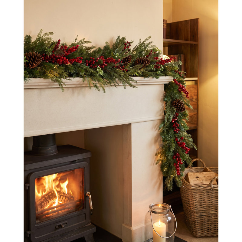 YULETIDE FOREST - 6ft x 10" Artificial Christmas Garland, No General Features