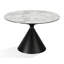 Hodgeman Round Stone Top Dining Table with Iron Base-99636195-99640958