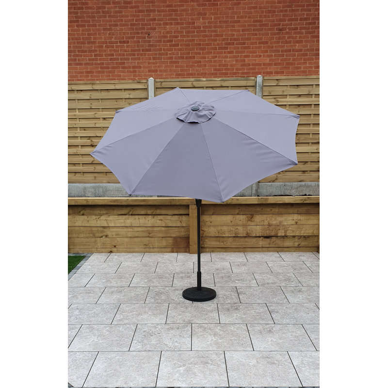 220cm Tilt Market Parasol, Grey