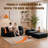  77" Upholstered Convertible Sofa Couch-129354342
