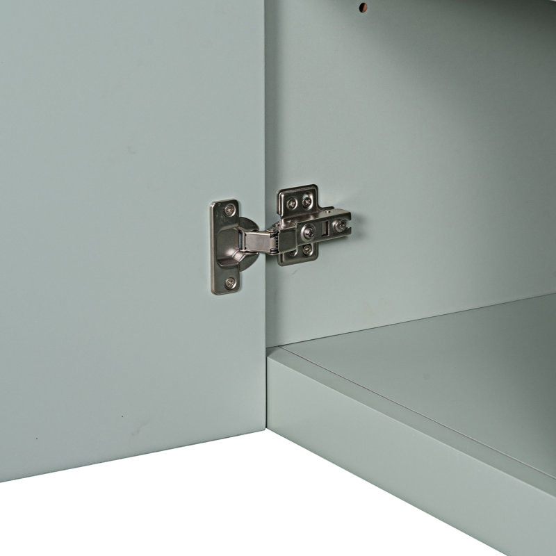 Meuble-lavabo simple avec plateau en résine Milous, Vert