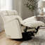 Fauteuil inclinable et pivotant à 360 ° - Appuie-tête et repose-pieds réglables - Suspension sans affaissement - Plusieurs options de revêtement?-1457647784