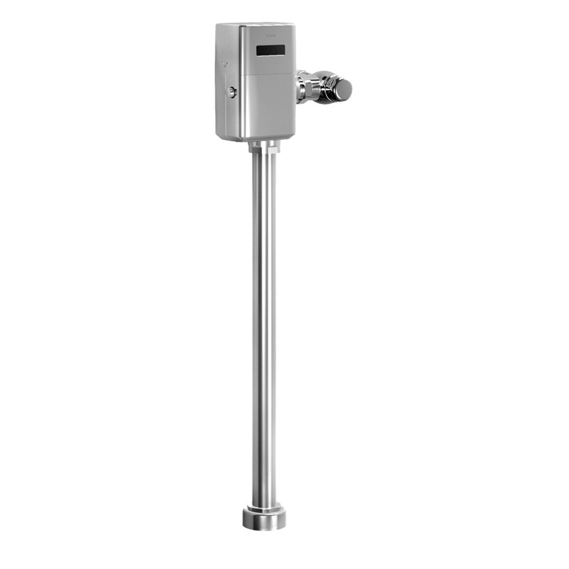 TOTO® ECOPOWER® Touchless 1.0 GPF High-Efficiency Toilet Flushometer Valve for Top Spud with 24 Inch Vacuum Breaker Set, Polished Chrome