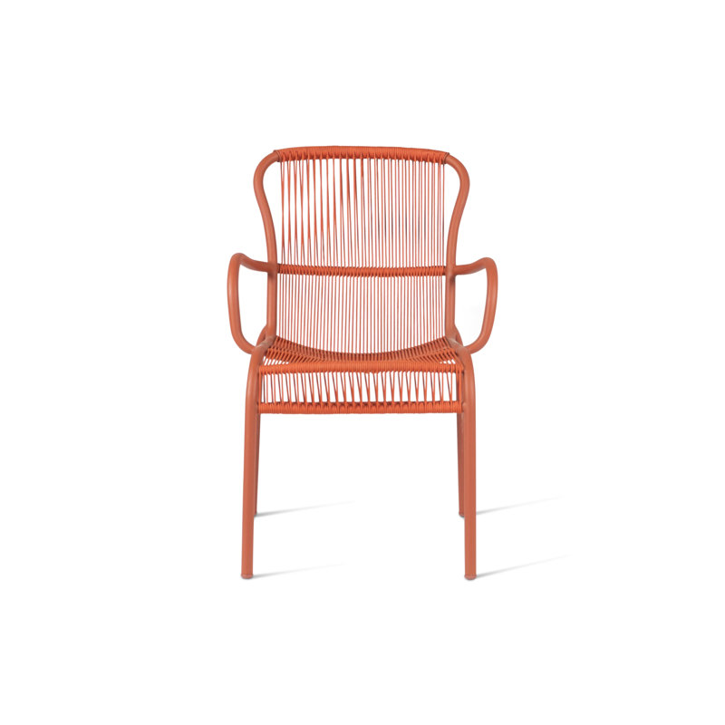 Loop Outdoor Dining Armchair, Terracotta