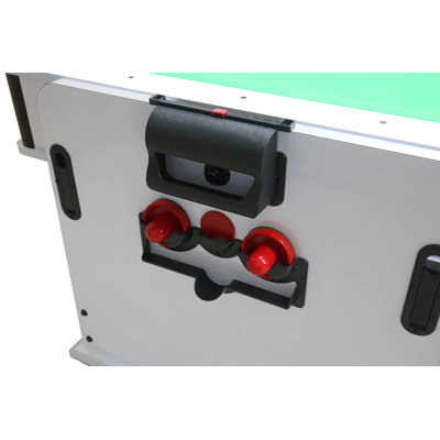 Table de jeu rotative 4-en-1 7 pi Lazy Dog en blanc / vert