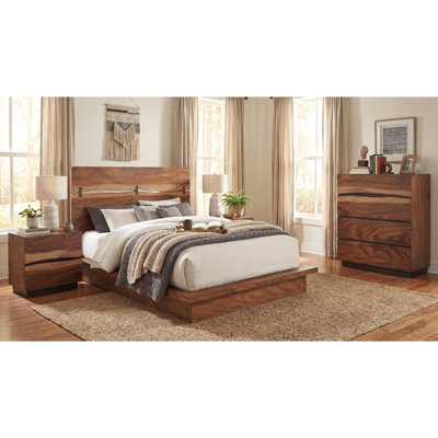 Winston Smokey Walnut Queen 4-piece Bedroom Set