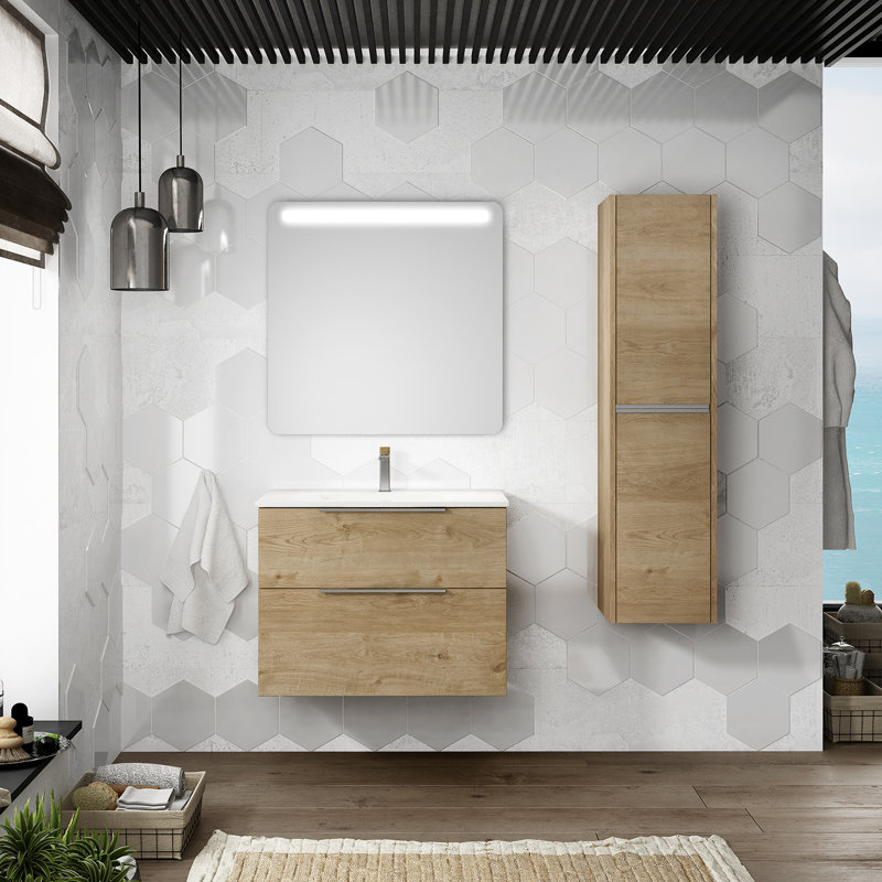 Dalia Bathroom Storage, Natural Oak