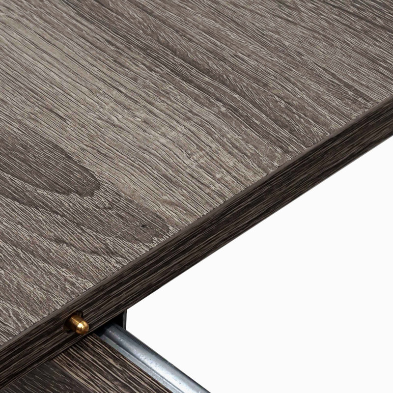 Très grande table de salle à manger de cuisine extensible 106,3 pouces