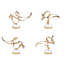 Antique Brass Sculptural Ribbons III