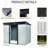 8Ft X 6Ft Outdoor Metal Storage With Ventilation Feature - Improve Garden, Lawn Air Circulation Shed Lockable Sliding Doors And Transparent Plate For Spacious-125340200