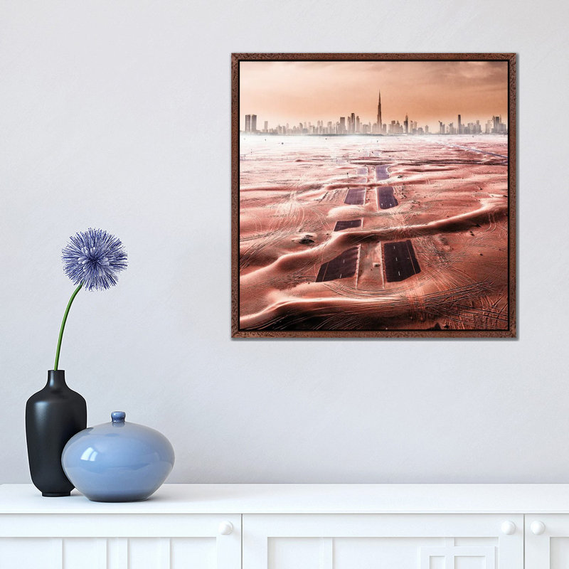 Roads Of The Desert by Carmine Chiriaco - Print on Canvas