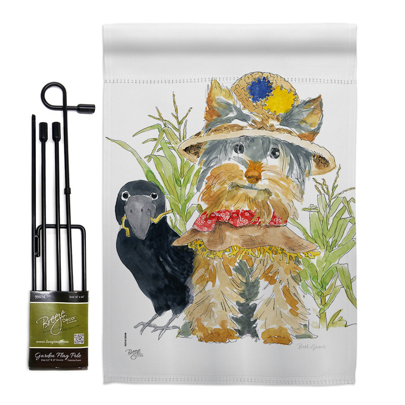 Double Sided 18.5'' H x 13'' W Polyester Animal Flag Set