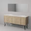 Dessus de meuble-lavabo double avec miroir l 72 po x P 20 po Lancy-1635002603