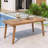 69" Acacia Wood Outdoor Dining Table With Slatted Top, 300 Lbs Weight Capacity, Ideal For Patio & Garden Gatherings-2132066477
