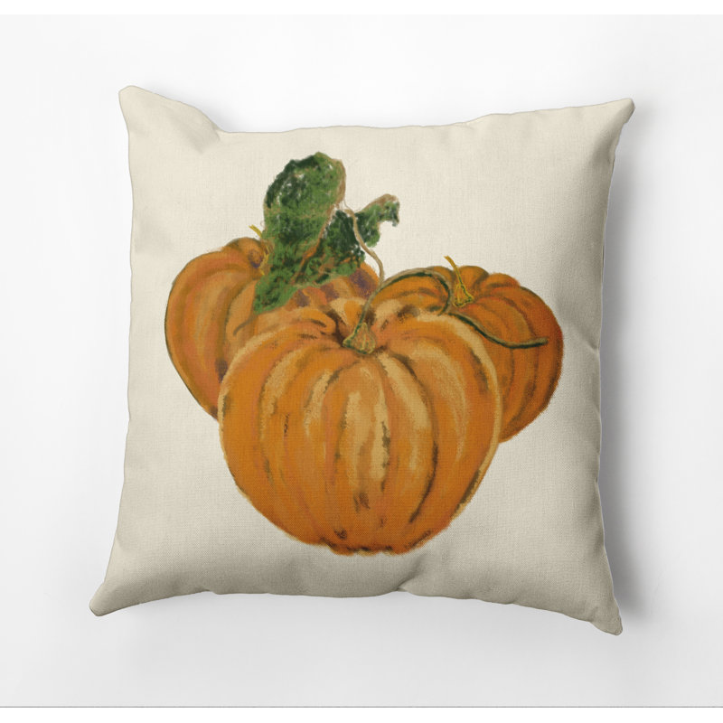Outdoor Reversible Throw Pillow, 18" H x 18" W, Off White
