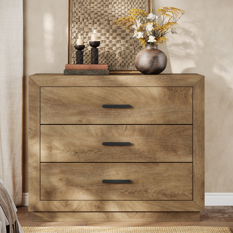 Oversized Nightstand with 3 Drawers, Individual