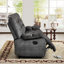 Canapé inclinable manuel en microfibre de 88,19 po de largeur-118698551