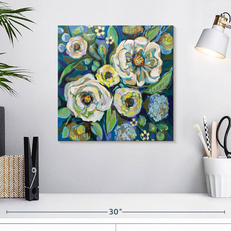 Floral Harnek Ocean House, H 16 po x l 16 po