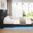 Upholstered Floating Bed With LED Lights, Charging Port-1090953922-1093848367