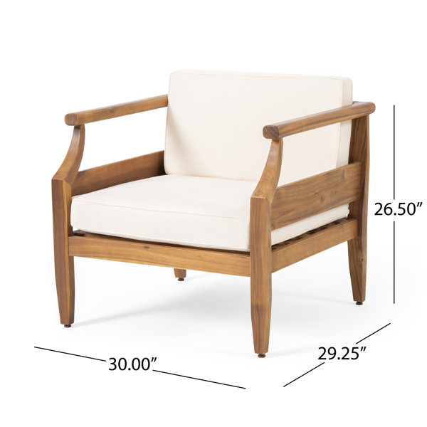 Highland Dunes Rashida Patio Chair with Cushions