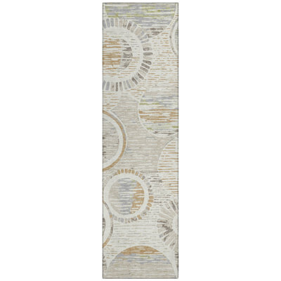 Machine Washable Indoor/Outdoor Chantille ACN2633 Geometric Rug