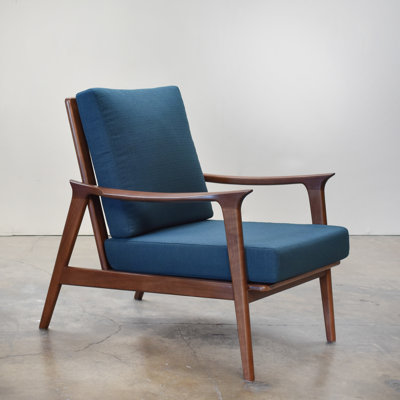 Charlotte Arm Chair, Walnut Frame