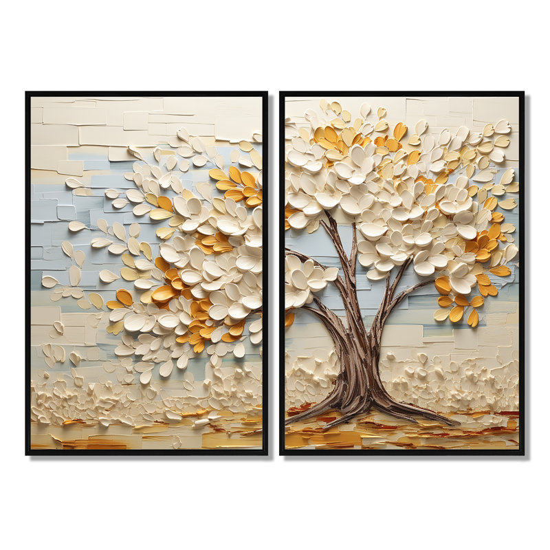 Minimalisme américain Basswood Tree IV - paysages d'arbres, impressions sur toile, Noir, H 36 po x l 48 po