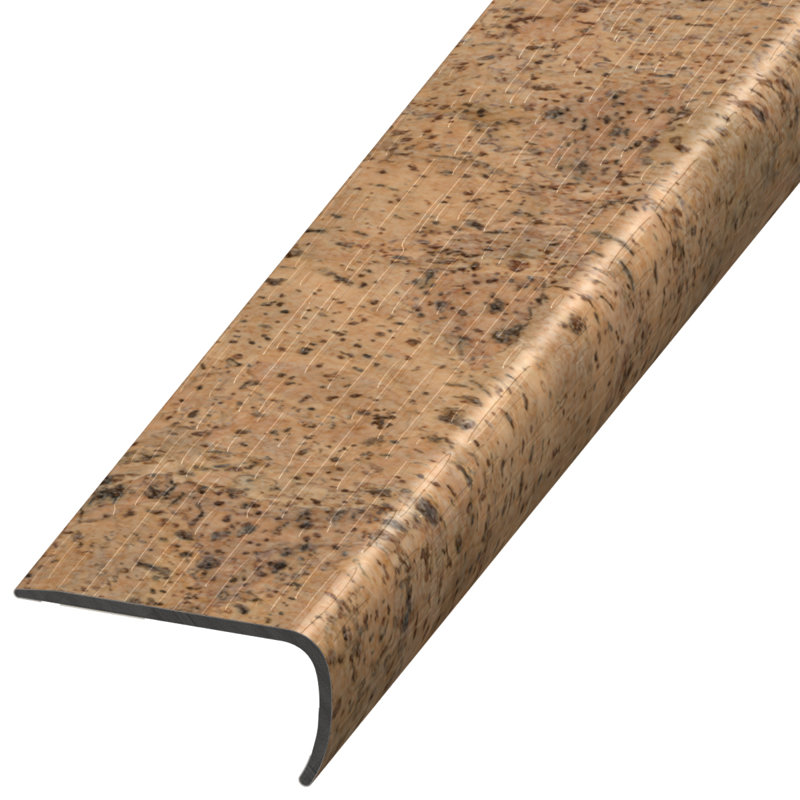Nez de marche en plastique de 1 po d'épaisseur x 2 po de largeur x 94 po de longueur, Charme