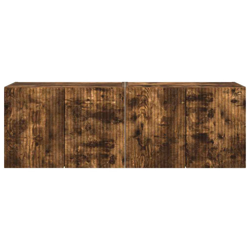 TV Stand for TVs up to 28", Smoked Oak