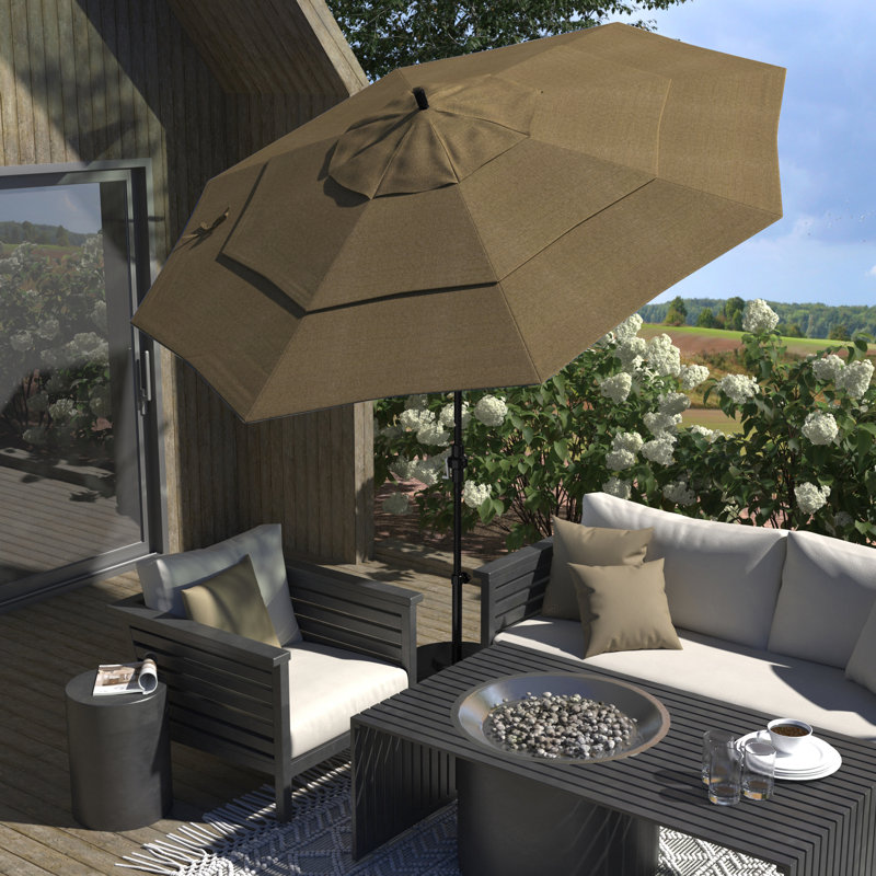 Parasol de marché 132 po Sunbrella, Sunbrella® ‑ lin sésame