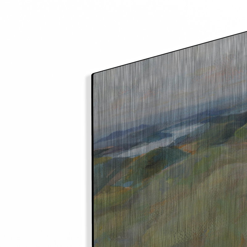 Winston Porter « Above The Lakes » par Danhui Nai, œuvre d'art murale en métal,, H 24 po x l 24 po