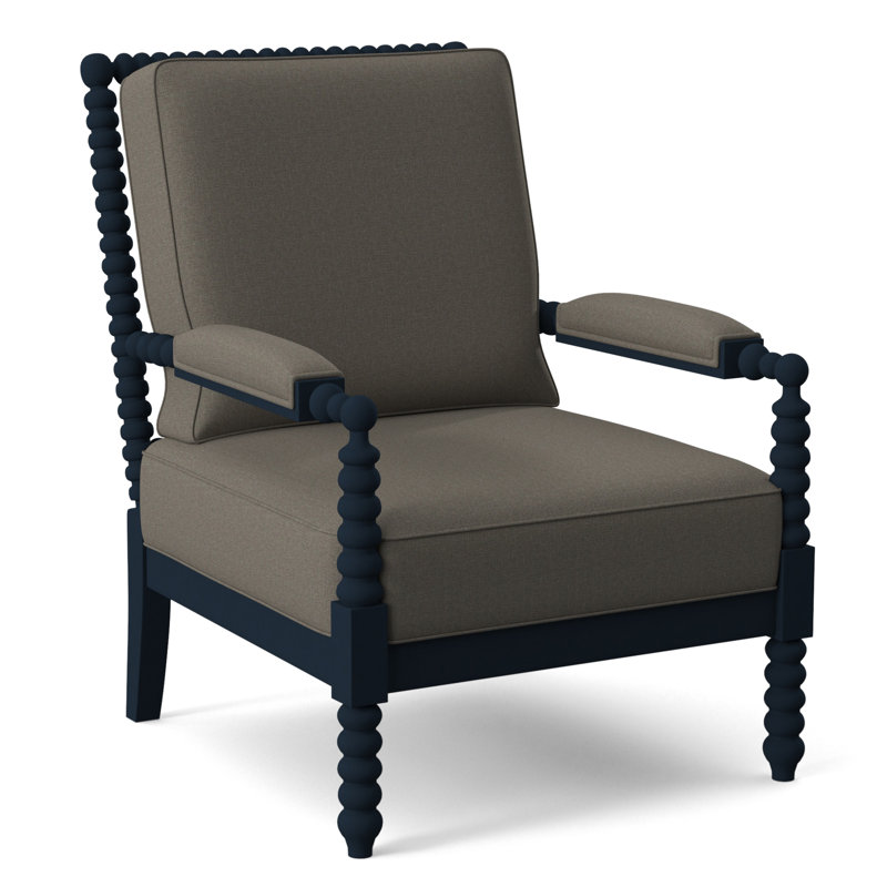 Fauteuil Jamilla Sabrina, Performance du sucre gris; 0863-84, Bleu marine