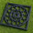 16" X 16" Black Square Outdoor Rubber Door Mat