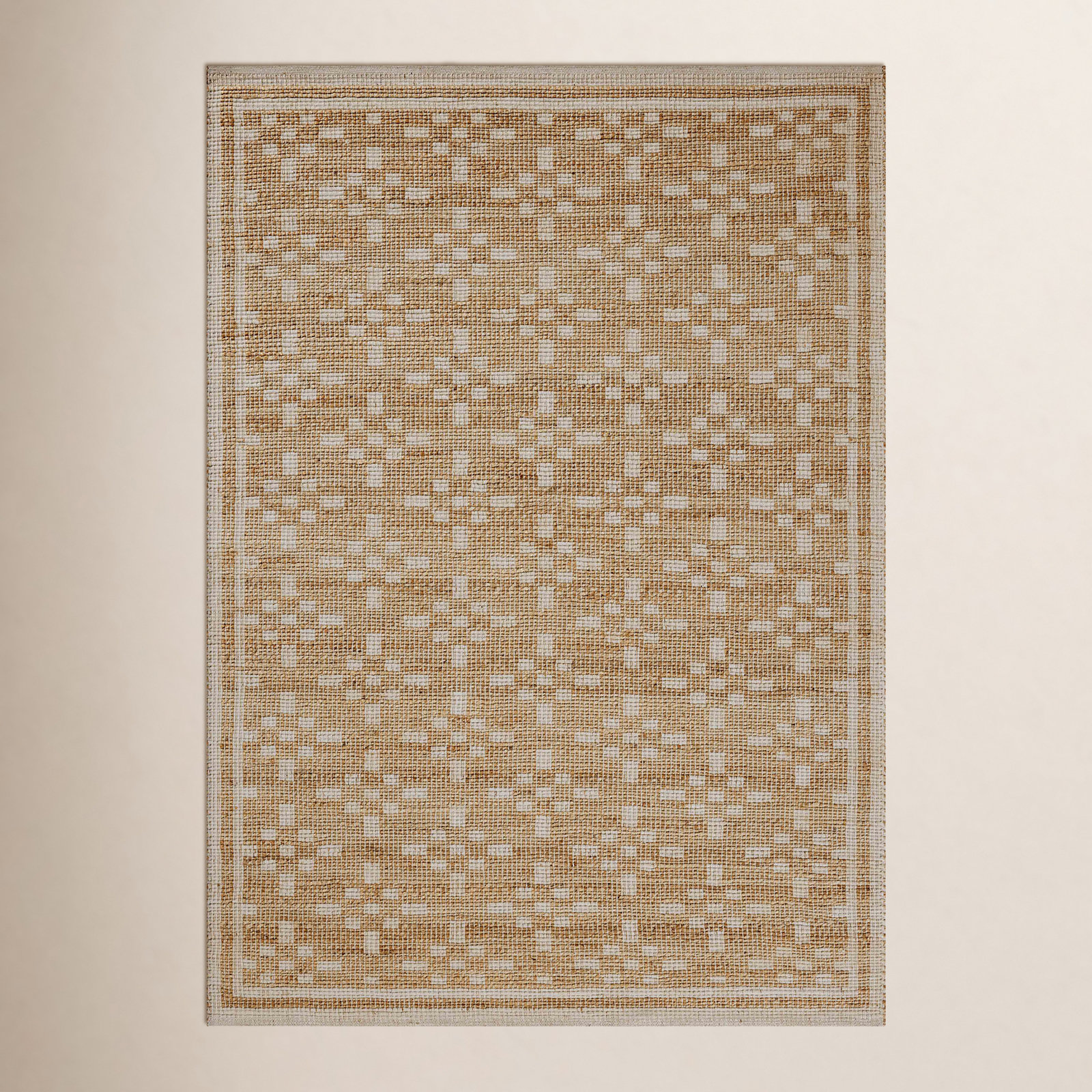 Judy Natural / Ivory Area Rug, Square 1'6"
