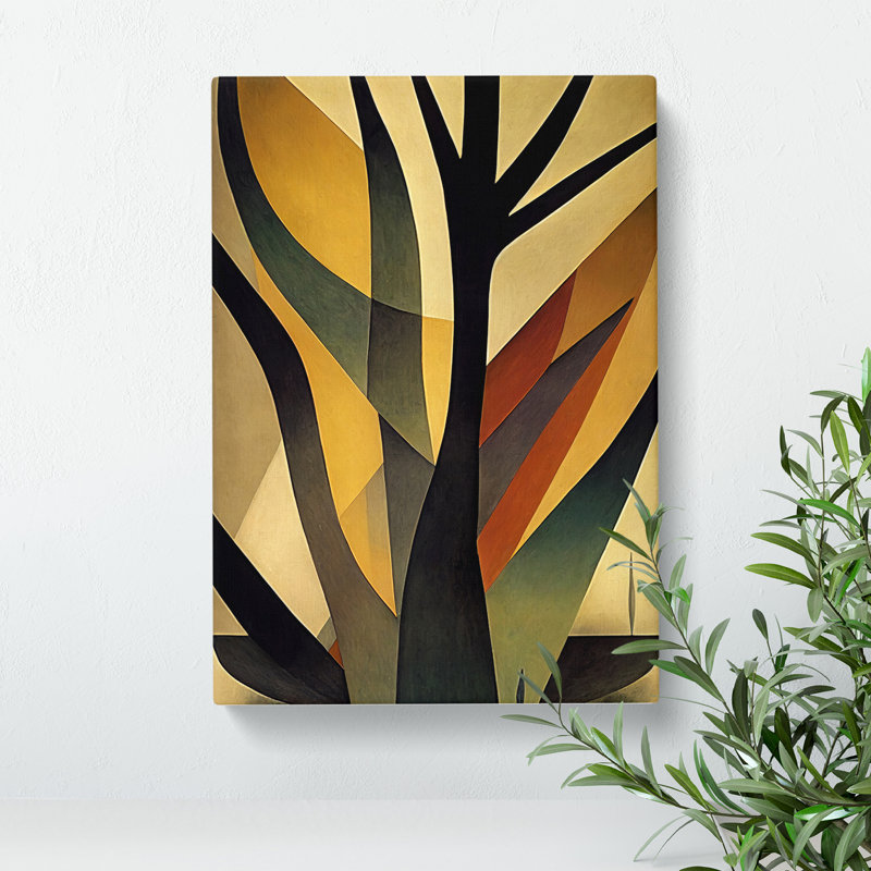 Splendid Abstract Tree No.1 - Wall Art, 60cm H x 40cm W x 3cm D, Wrapped Canvas