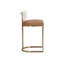 Tabouret Larissa - Napa Cognac / Rhea orge clair-1876444069-1859185277