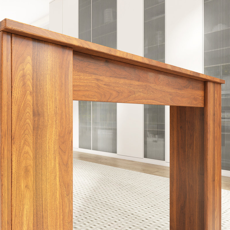 118" W Extendable Multifunctional Dinging Table, Dark Brown