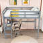 Lit mezzanine simple avec bureau intégré Gomara par Harriet Bee-53337967