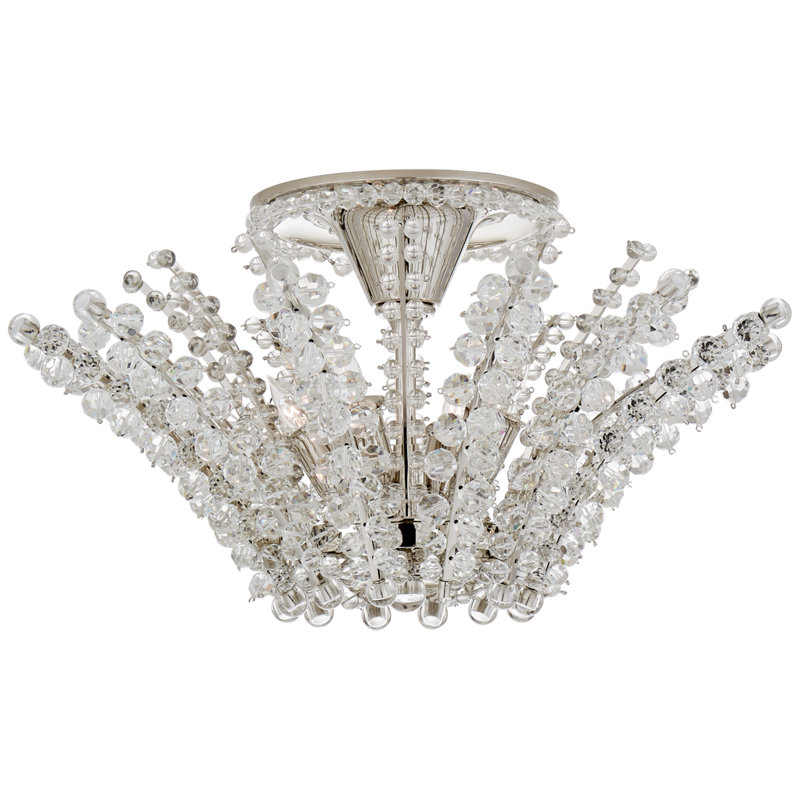 Serafina 4 - Light Semi Flush Mount, Polished Nickel