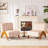 Upholstered Accent Chair with Wooden Legs-415787229