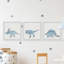 Follow the Trail Triptych, ensemble de 3 reproductions encadrées-296397213
