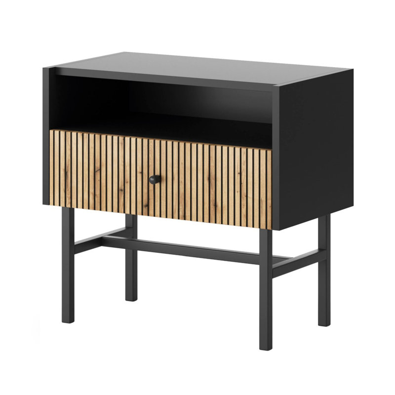 54.8cm W Manufactured Wood Bedside Table