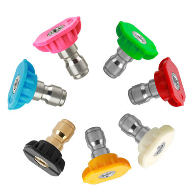 Kbndieu High Pressure Fan Nozzle Nozzle Stainless Steel Plug Water Multifunct