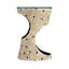Eclectic Glass Drum End Table-63402548