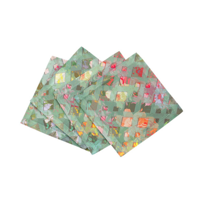 Serviettes de table en satin de coton Defosse, Brandun
