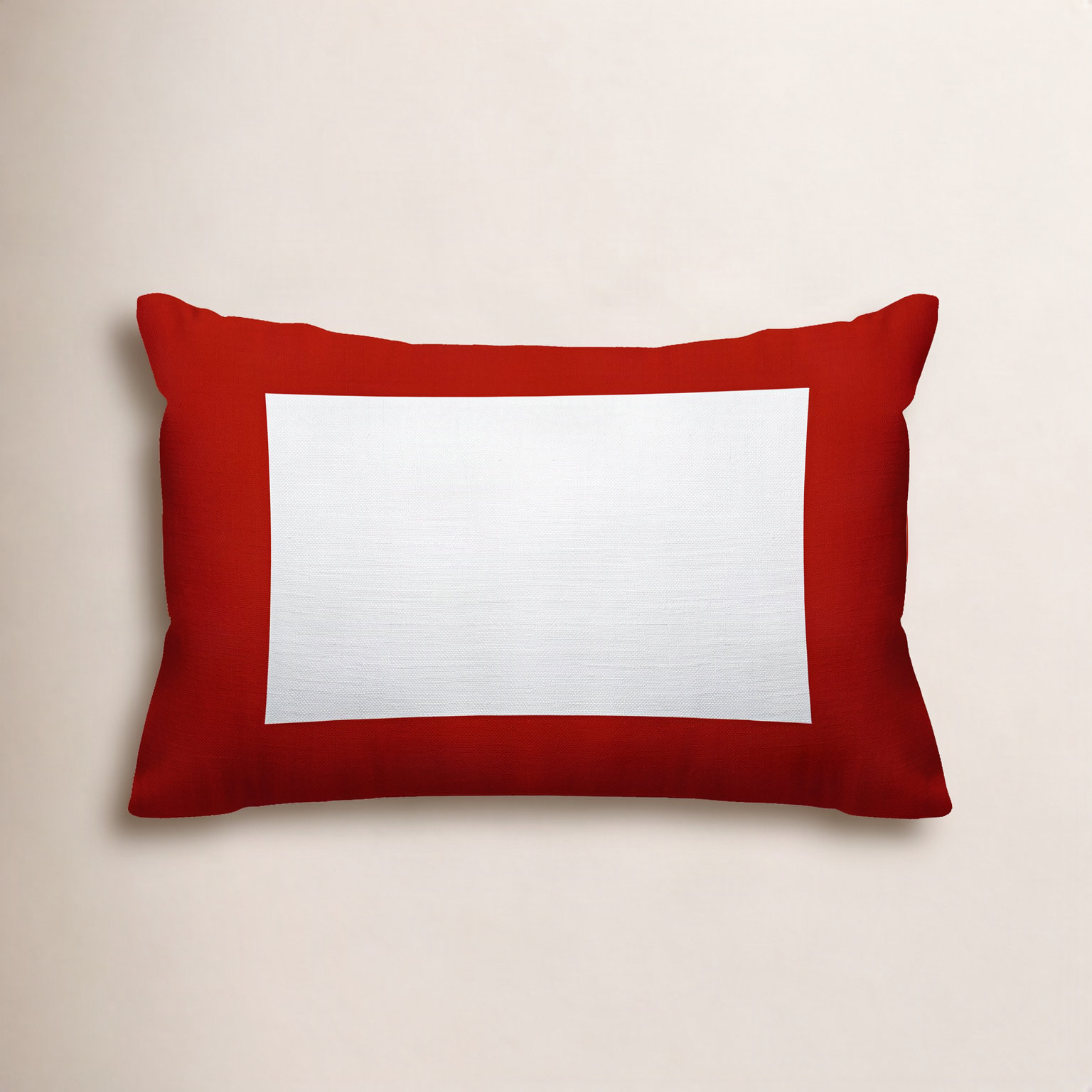 Luella Geometric Indoor/Outdoor Lumbar Throw Pillow, Red