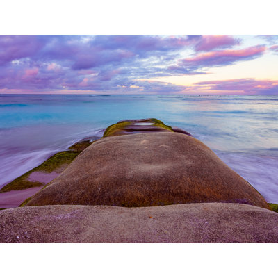 " Rocky Sunrise At Waikiki Beach Honolulu, Hawaii " by Brian Mc Clean