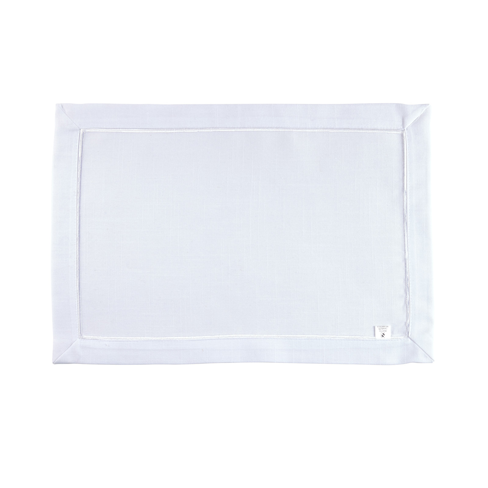 Embroidered Placemat, White
