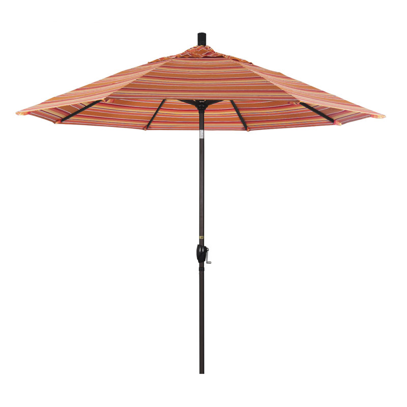 Parasol de marché 9 pi Ayomipo, Sunbrella® mangue rayé Dolce